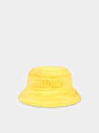 Cloche gialla per bambini con logo Fendi,Fendi Kids,JUP033 ARW2 F0VNL